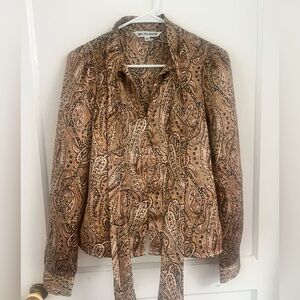 Walter Baker Linette Blouse In Desert Paisley Size XS